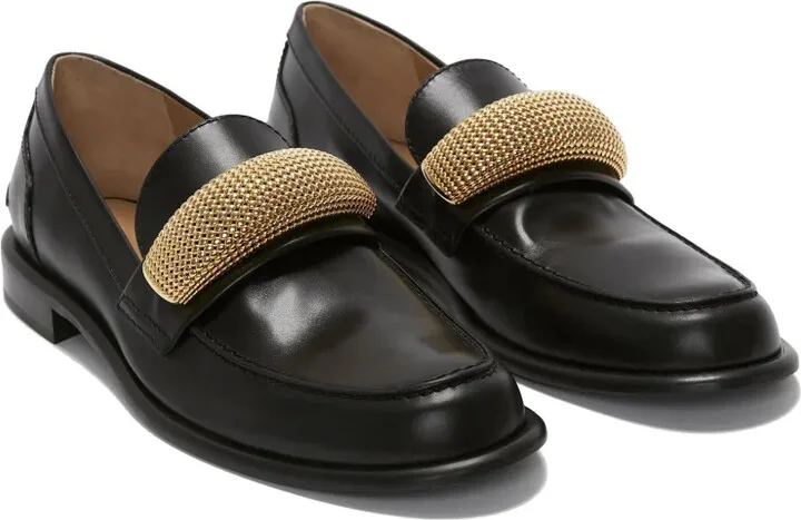 Appliqué-Detail Leather Loafers - Image 2