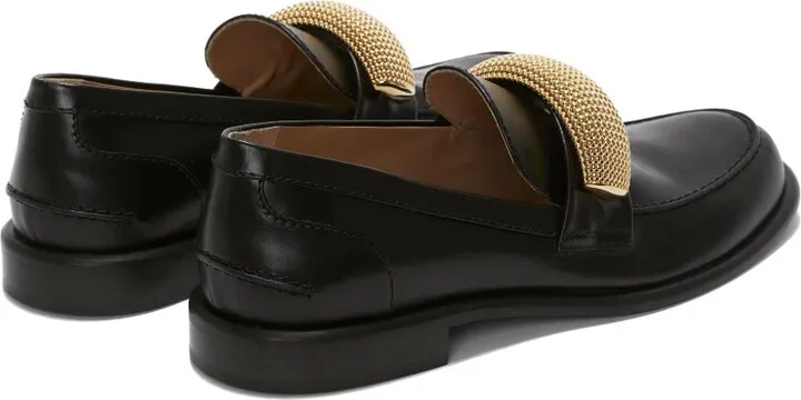 Appliqué-Detail Leather Loafers - Image 3