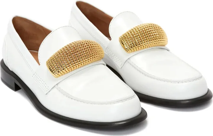 Appliqué-Detail Leather Loafers - Image 2