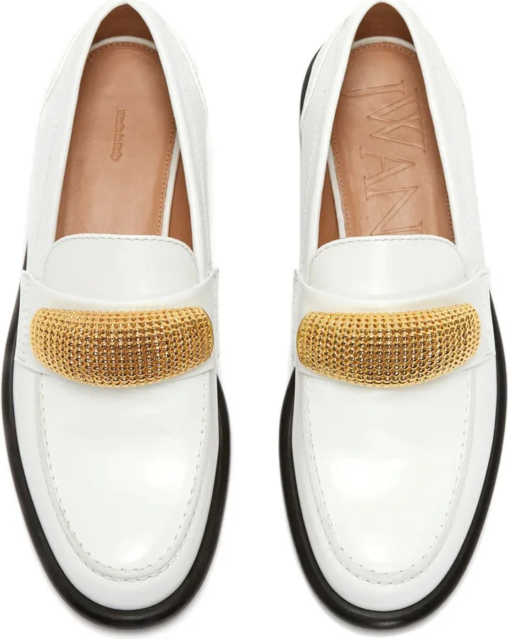 Appliqué-Detail Leather Loafers - Image 4