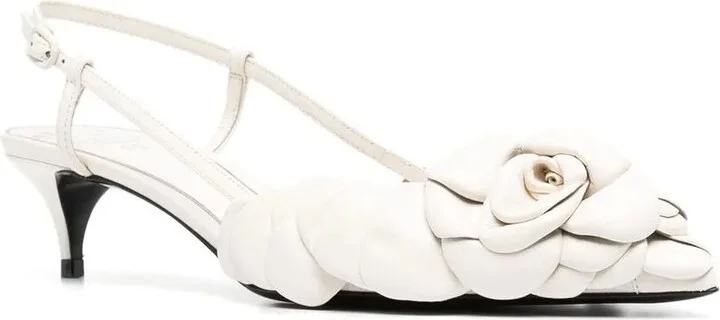 Appliqué-Detail Pointed-Toe Pumps - Image 2