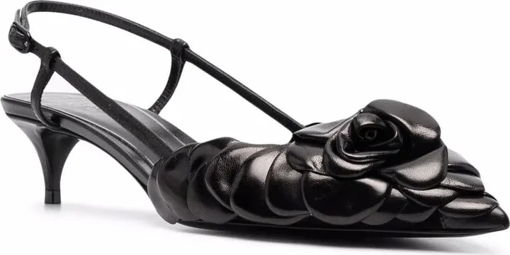 Appliqué-Detail Pointed-Toe Pumps - Image 2