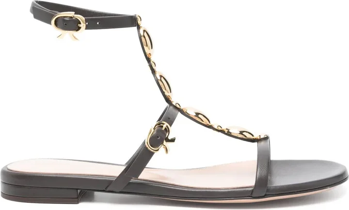Appliqué-Detail Sandals