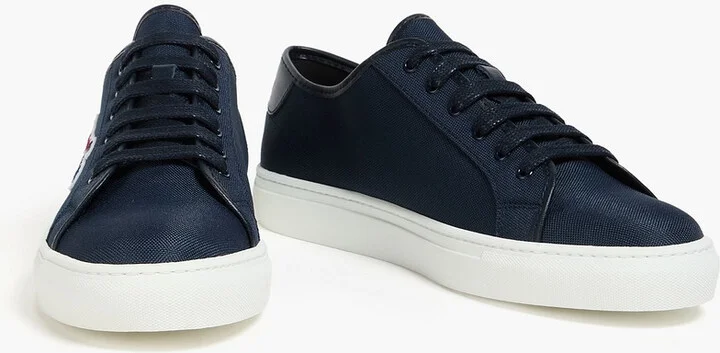 Appliquéd canvas sneakers - Image 2