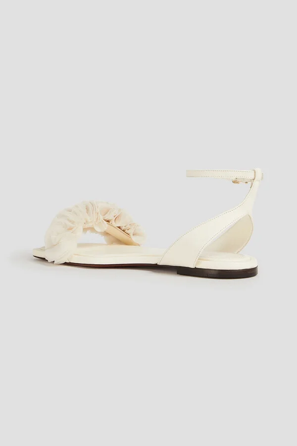 Appliquéd leather sandals - Image 3