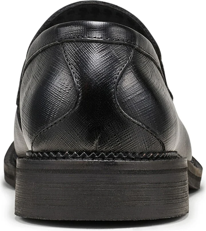 Apron Toe Saffiano Leather Penny Loafer - Image 2