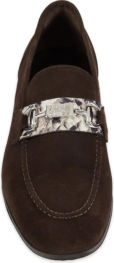 Apron Toe Suede Bit Loafers - Image 5