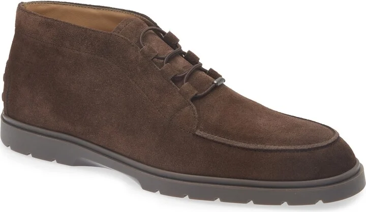 Apron Toe Suede Chukka Boot