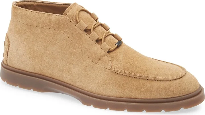 Apron Toe Suede Chukka Boot