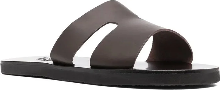 Apteros cut-out leather slides - Image 2