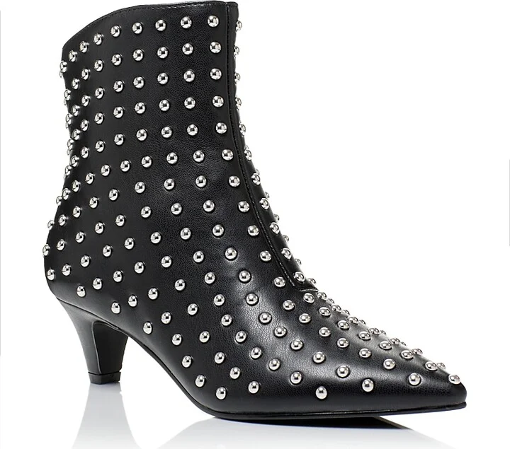 Aqua Women's Ellis Studded Booties - Exclusive