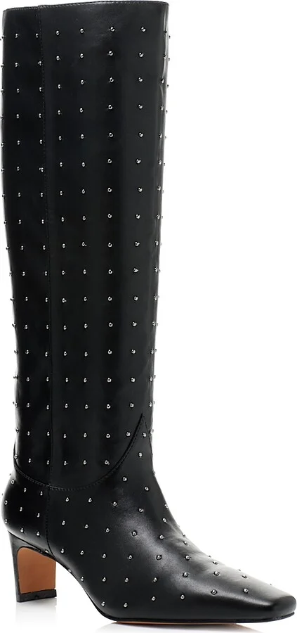Aqua Women's Heris Studded High Heel Boots - Exclusive