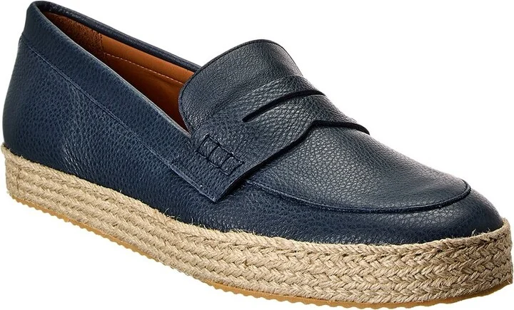 Aquatalia Fabrizio Weatherproof Leather Espadrille