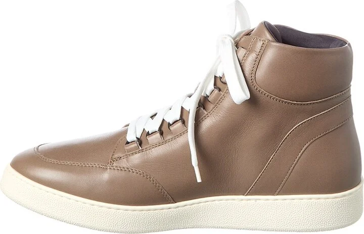 Aquatalia Pete Weatherproof Leather High-Top Sneaker - Image 2
