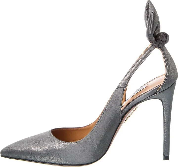 Aquazzura 105 Leather Pump - Image 2