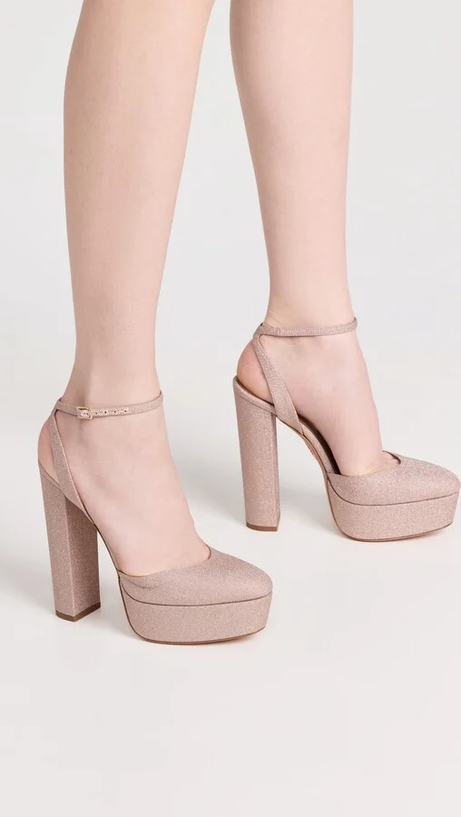 Aquazzura 140mm So High Plateau Sandals - Image 4