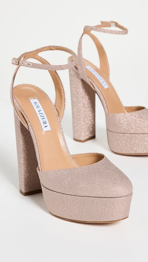 Aquazzura 140mm So High Plateau Sandals - Image 5