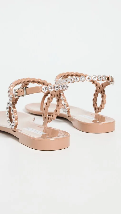 Aquazzura Almost Bare Crystal Jelly Sandals - Image 3