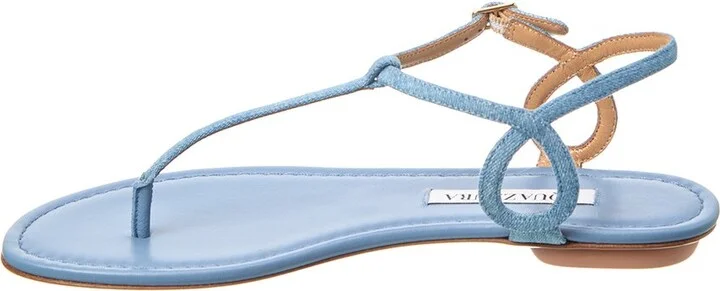 Aquazzura Almost Bare Denim & Leather Sandal - Image 2
