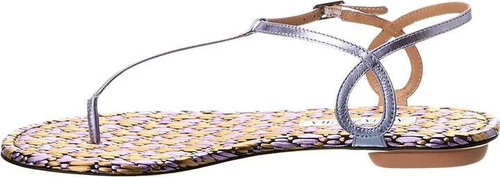 Aquazzura Almost Bare Leather Sandal - Image 2
