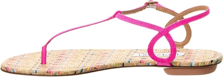 Aquazzura Almost Bare Raffia Sandal - Image 2