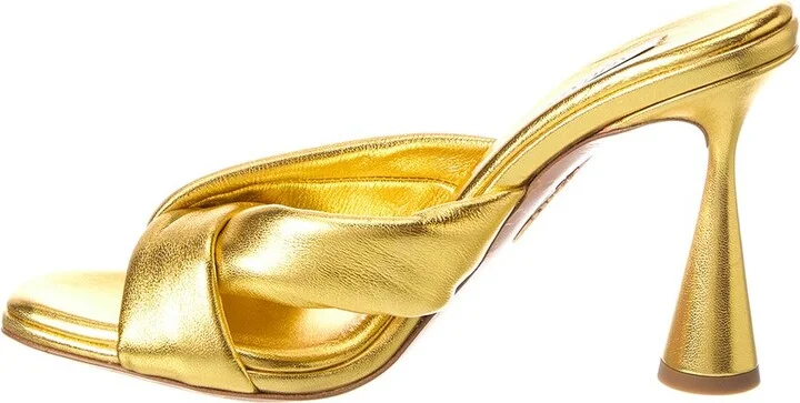 Aquazzura Amore 95 Leather Mule - Image 2