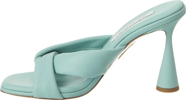 Aquazzura Amore 95 Leather Mule - Image 2