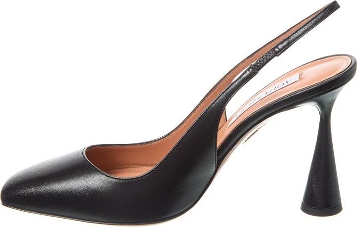 Aquazzura Amore 95 Leather Slingback Pump - Image 2
