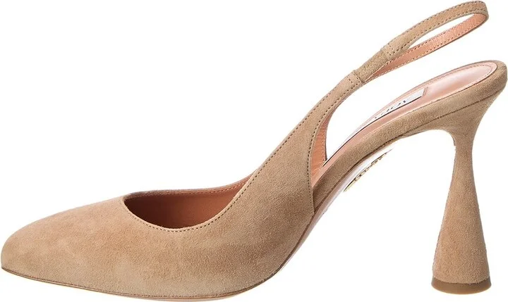 Aquazzura Amore 95 Suede Slingback Pump - Image 2