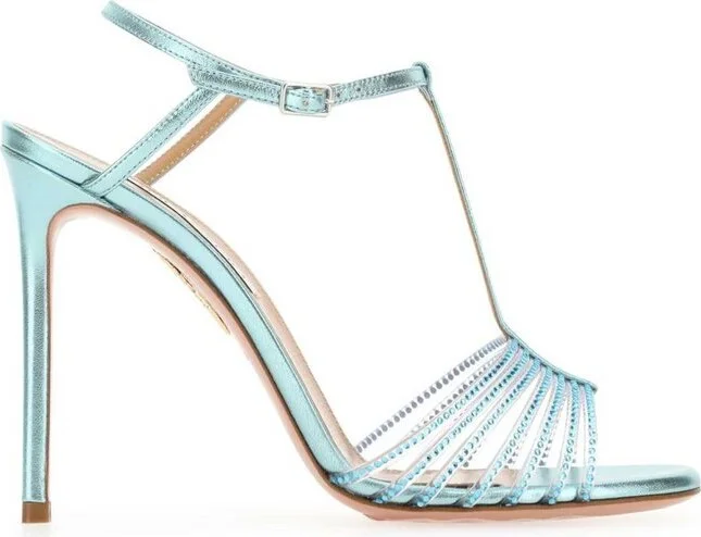 Aquazzura Amore Mio Crystal Embellished Sandals