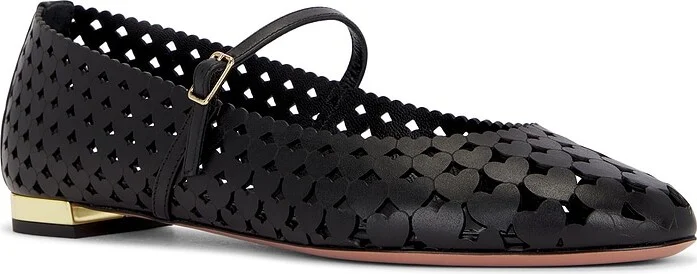 Aquazzura Amourose Ballet Flat in Black - Image 2
