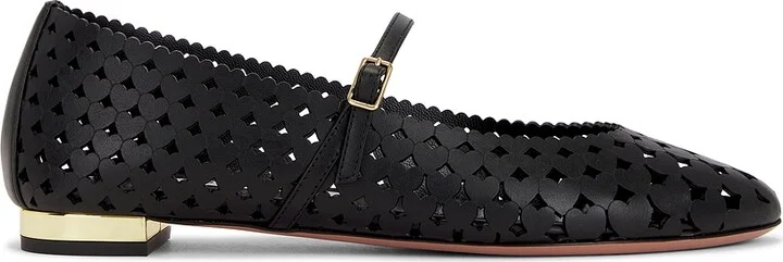 Aquazzura Amourose Ballet Flat in Black
