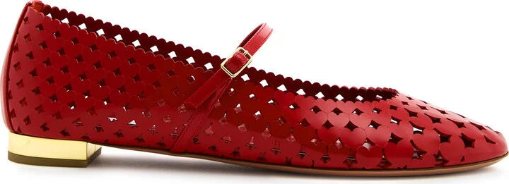 Aquazzura Amourose Patent Leather Flats