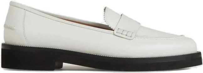 Aquazzura Aqua Round Toe Slip-On Loafers