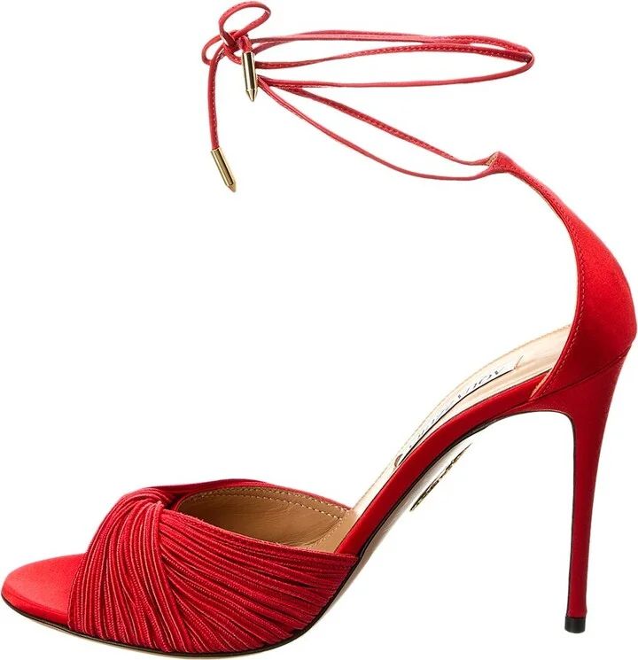 Aquazzura Bellini Beauty 105 Satin Sandal - Image 2
