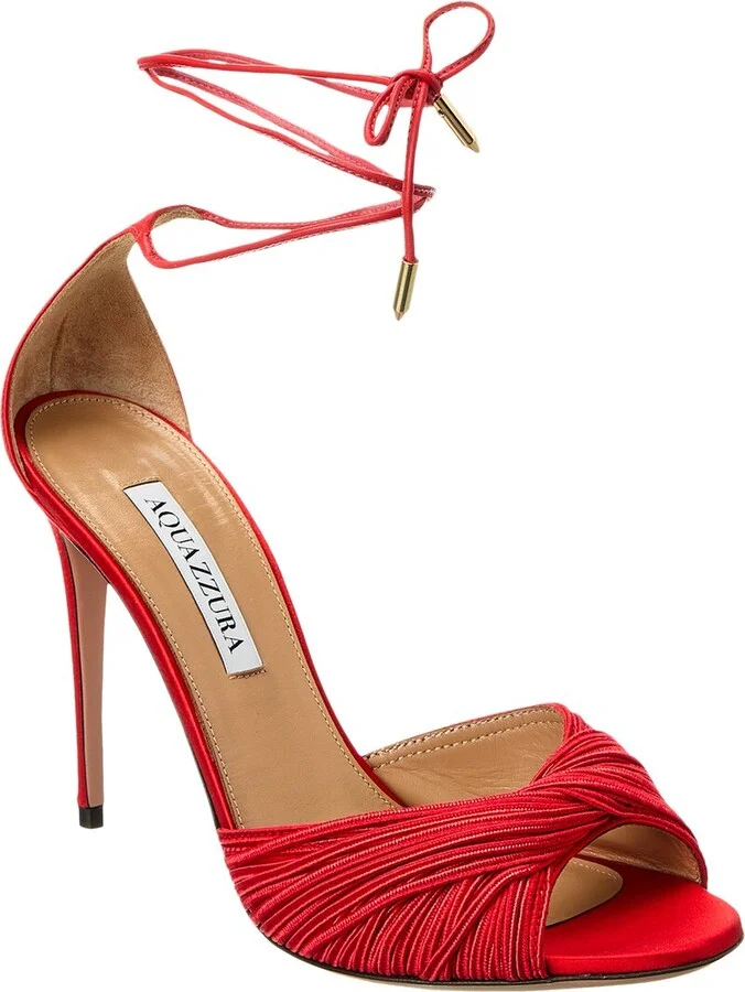 Aquazzura Bellini Beauty 105 Satin Sandal