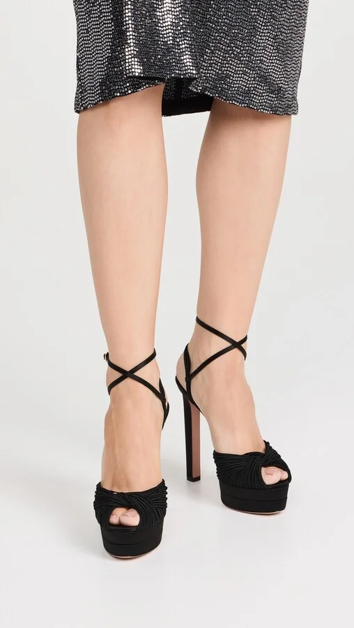 Aquazzura Bellini Beauty Plateau Platform Sandals 130mm - Image 2