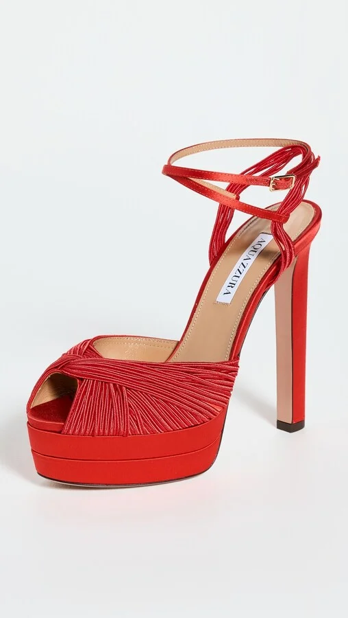 Aquazzura Bellini Beauty Plateau Platform Sandals 130mm - Image 3