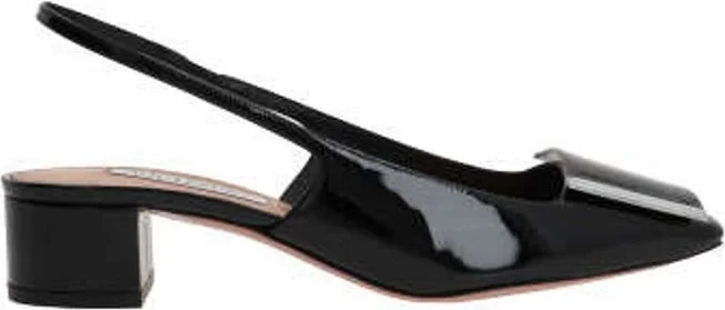 Aquazzura Block-Heeled Slingback Pumps