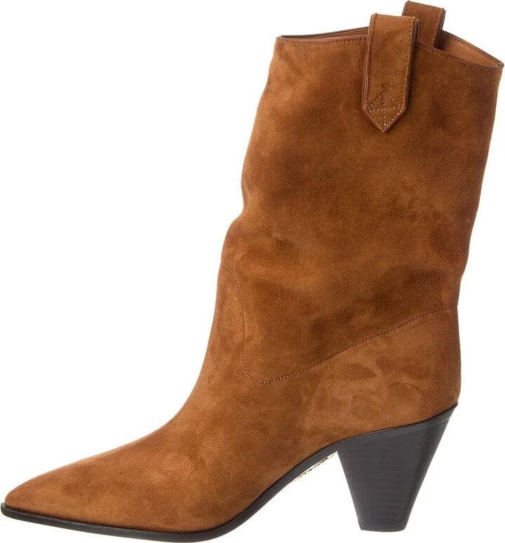 Aquazzura Boogie Suede Cowboy Bootie - Image 2
