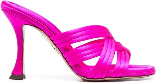 Aquazzura Braided Knot Detail Heeled Sandals