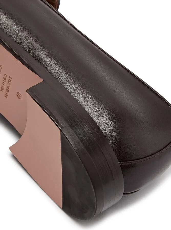 Aquazzura Brandi Leather Loafers - Image 4
