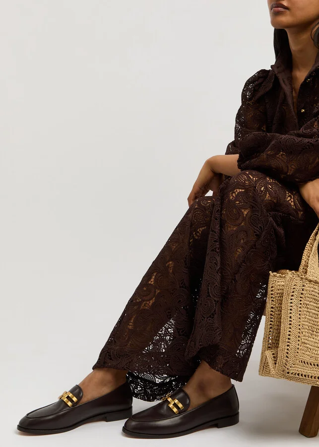 Aquazzura Brandi Leather Loafers - Image 5