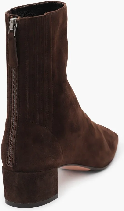 Aquazzura Brown Suede Boots - Image 3