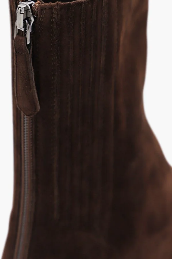 Aquazzura Brown Suede Boots - Image 4