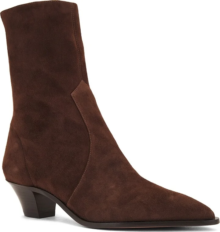 Aquazzura Brunswick 45 Bootie in Brown - Image 2