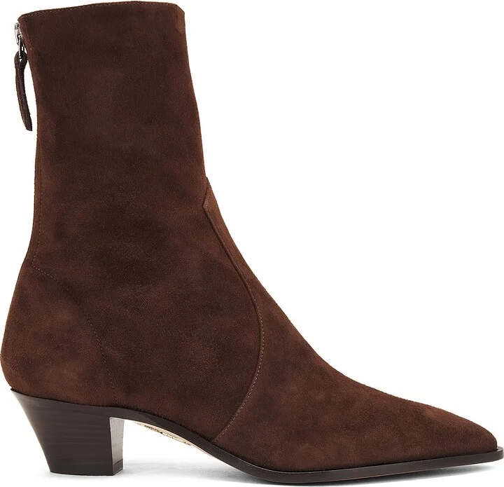 Aquazzura Brunswick 45 Bootie in Brown