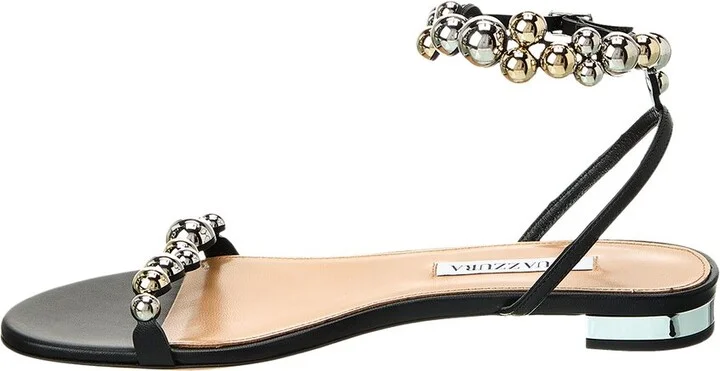 Aquazzura Bubbles Leather Sandal - Image 2