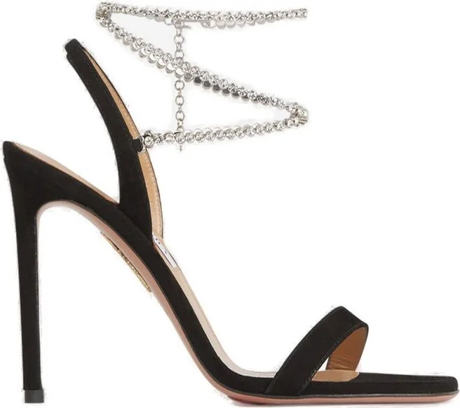 Aquazzura Careless Whisper Ankle Strap Embellished Sandals