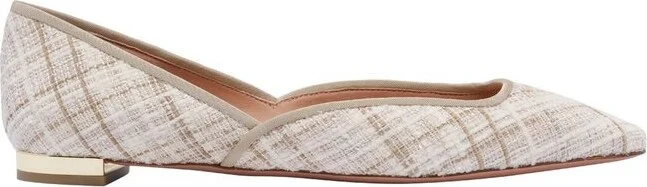 Aquazzura Checked Ballets